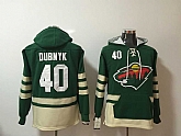 Minnesota Wild #40 Devan Dubnyk Green All Stitched Hooded Sweatshirt,baseball caps,new era cap wholesale,wholesale hats
